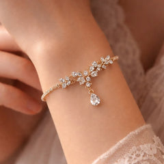 Luxurious Crystal CZ Bridal Bracelet